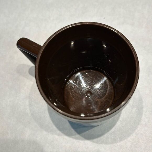 Vtg Texas Farm Bureau Coffee Mug Brown Plastic Membership Agriculture Farm USA - Picture 5 of 7